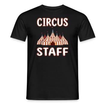 Cirus Staff - Children's Birthday Relatives Circus - Men's T-Shirt - black - Front - AI Model Male 178 light (178cm)