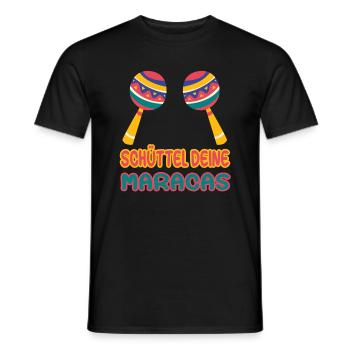 Schüttel deine Maracas - Cinco de Mayo - Männer T-Shirt - Schwarz - Vorne - AI Model Male 178 light (178cm)