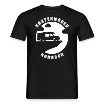 Kastenwagen Nomaden Camper Van Wohnmobil - Männer T-Shirt - Schwarz - Vorne - AI Model Male 178 light (178cm)