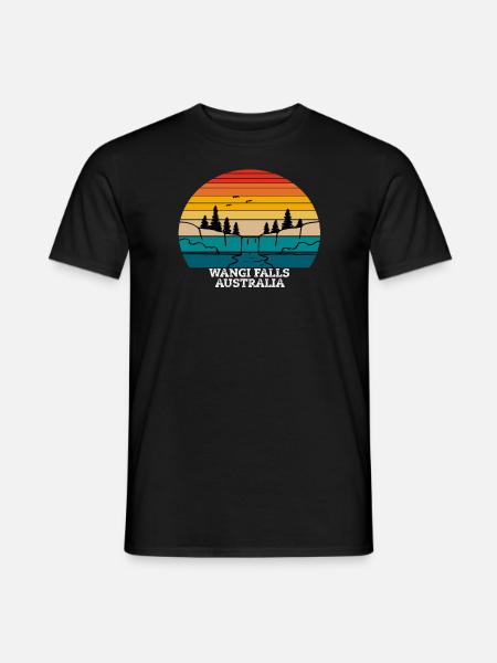 Wangi Falls Australia - Männer T-Shirt - Schwarz