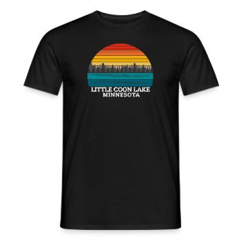 Little Coon Lake Minnesota - Men's T-Shirt - black - Front - AI Model Male 178 light (178cm)