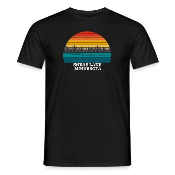 Sheas Lake Minnesota - Men's T-Shirt - black - Front - AI Model Male 178 light (178cm)