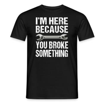 Mécanique DIY Clé à dire - T-shirt homme - noir - Devant - AI Model Male 178 light (178cm)