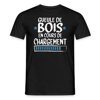 Gueule Bois Alcool Bière Whisky Cadeau - T-shirt homme - noir - Devant - AI Model Male 178 light (178cm)