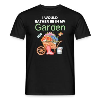 Jardin drôle Dicton Hobby Gardener Idée cadeau - T-shirt homme - noir - Devant - AI Model Male 178 light (178cm)