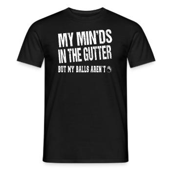 My Mind’s in the Gauter - Bowling Bowler - T-shirt homme - noir - Devant - AI Model Male 178 light (178cm)