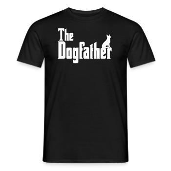 The Dogfather German Shepherd - Propriétaire de chien - T-shirt homme - noir - Devant - AI Model Male 178 light (178cm)