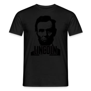 Lincoln - Men's T-Shirt - black - Front - AI Model Male 178 light (178cm)