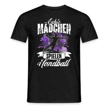 Handball Handballerin Frauen Handball - Männer T-Shirt - Schwarz - Vorne - AI Model Male 178 light (178cm)