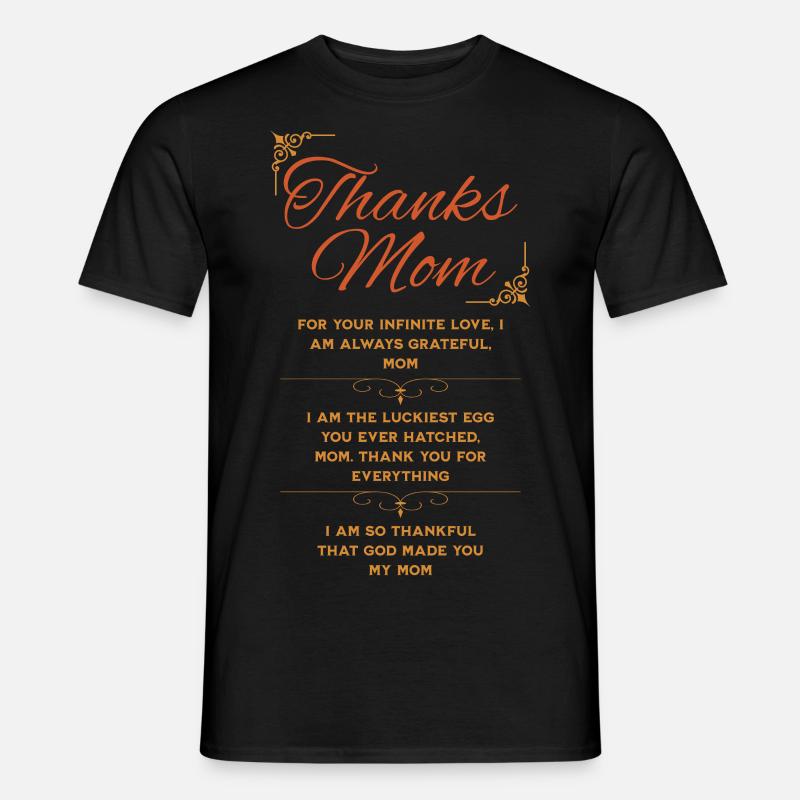 Danke Mama - Geschenk - Männer T-Shirt - Schwarz