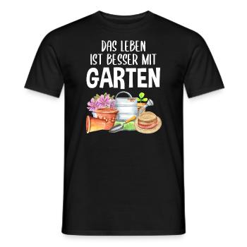 Garten Spruch Hobby Gärtner Geschenkidee - Männer T-Shirt - Schwarz - Vorne - AI Model Male 178 light (178cm)