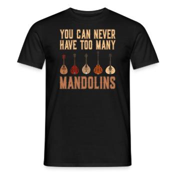 Vous ne pouvez jamais avoir trop de mandolines - Mandoline - T-shirt homme - noir - Devant - AI Model Male 178 light (178cm)