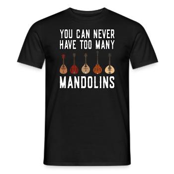 Mandolines Vous ne pouvez jamais avoir trop de mandolines - T-shirt homme - noir - Devant - AI Model Male 178 light (178cm)
