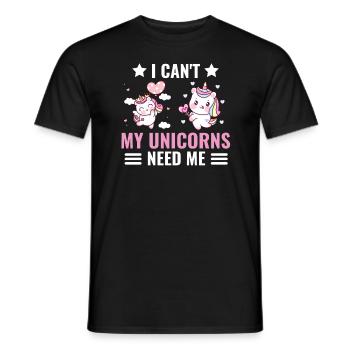Fantastique Animal Magical Creature Cadeau Licorne - T-shirt homme - noir - Devant - AI Model Male 178 light (178cm)