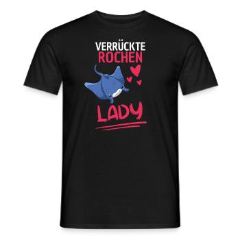 Rochen Lady Frauen Ozean Tier Geschenk Mantarochen - Männer T-Shirt - Schwarz - Vorne - AI Model Male 178 light (178cm)