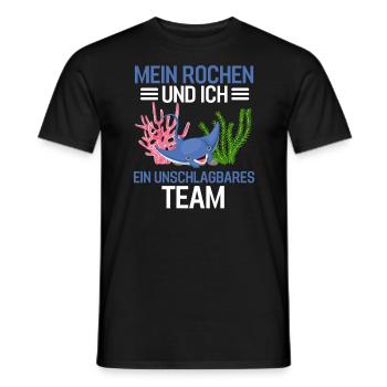 Tierliebhaber Ozean Tier Geschenk Mantarochen - Männer T-Shirt - Schwarz - Vorne - AI Model Male 178 light (178cm)
