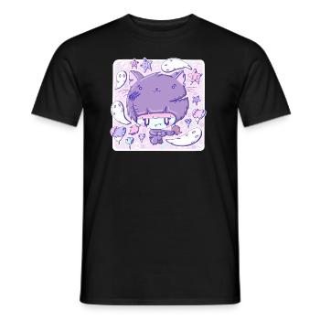 Mignon chat zombie chaton - T-shirt homme - noir - Devant - AI Model Male 178 light (178cm)