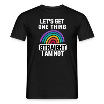 Rainbow Queer Gay Pride Cadeau drôle LGBT - T-shirt homme - noir - Devant - AI Model Male 178 light (178cm)