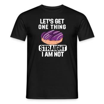 Ace Pride Month Donut LGBTQ Gift Asexual - Men's T-Shirt - black - Front - AI Model Male 178 light (178cm)