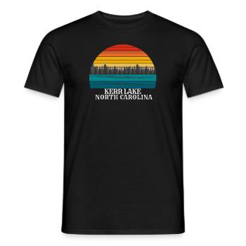 Kerr Lake Caroline du Nord - T-shirt homme - noir - Devant - AI Model Male 178 light (178cm)
