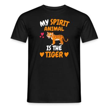 Dschungel Tierliebhaber Zoo Tier Geschenk Tiger - Männer T-Shirt - Schwarz - Vorne - AI Model Male 178 light (178cm)