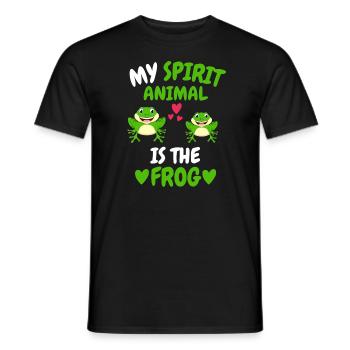 Toads Animal Lovers Amphibians Gift Frog - Men's T-Shirt - black - Front - AI Model Male 178 light (178cm)