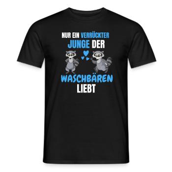 Trash Panda Tierliebhaber Jungs Geschenk Waschbär - Männer T-Shirt - Schwarz - Vorne - AI Model Male 178 light (178cm)