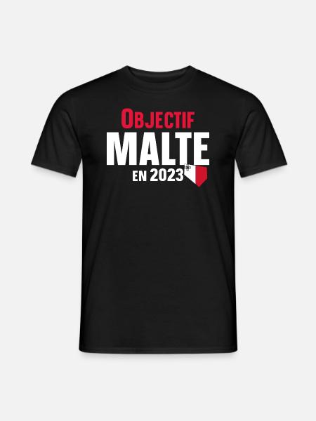Malte 2023 Maltais Europe Pays Cadeau Humour - T-shirt homme - noir
