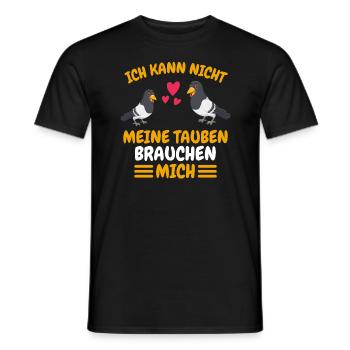 Taubenschlag Vogel Tier Lustiges Geschenk Taube - Männer T-Shirt - Schwarz - Vorne - AI Model Male 178 light (178cm)