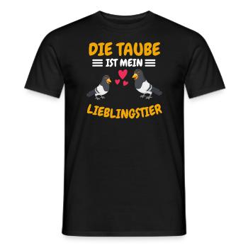 Vogel Lieblingstier Taubenrennen Geschenk Taube - Männer T-Shirt - Schwarz - Vorne - AI Model Male 178 light (178cm)