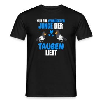 Jungen Taubenzüchter Vogel Jungs Geschenk Taube - Männer T-Shirt - Schwarz - Vorne - AI Model Male 178 light (178cm)