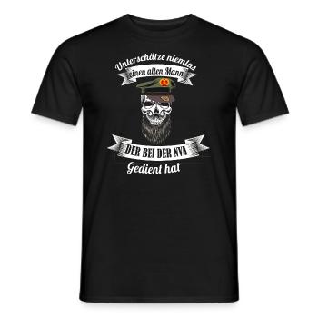 Veteran Volksmarine NVA - Männer T-Shirt - Schwarz - Vorne - AI Model Male 178 light (178cm)