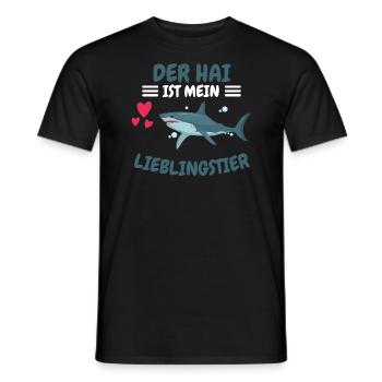 Ozean Tier Lieblingstier Geschenk Lustiges Hai - Männer T-Shirt - Schwarz - Vorne - AI Model Male 178 light (178cm)