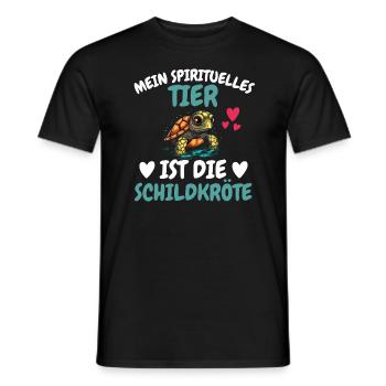 Zootier Mein spirituelles Tier ist die Schildkröte - Männer T-Shirt - Schwarz - Vorne - AI Model Male 178 light (178cm)
