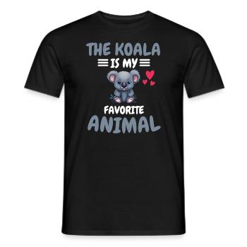 Animal préféré Australie Animal Gift Zoo Koala - T-shirt homme - noir - Devant - AI Model Male 178 light (178cm)
