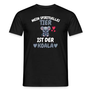 Zoo Tier Mein spirituelles Tier ist der Koala - Männer T-Shirt - Schwarz - Vorne - AI Model Male 178 light (178cm)