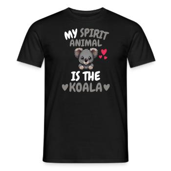 My Spiritual Animal Gift Australia Koala - Men's T-Shirt - black - Front - AI Model Male 178 light (178cm)