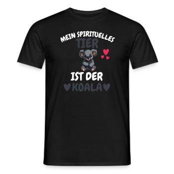 Zoo Tier Mein spirituelles Tier ist der Koala - Männer T-Shirt - Schwarz - Vorne - AI Model Male 178 light (178cm)