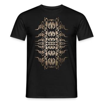 Résumé n° 67 coloré - T-shirt homme - noir - Devant - AI Model Male 178 light (178cm)