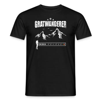 Watzmann Hiking Berchtesgaden Königsee Watzmann - Men's T-Shirt - black - Front - AI Model Male 178 light (178cm)