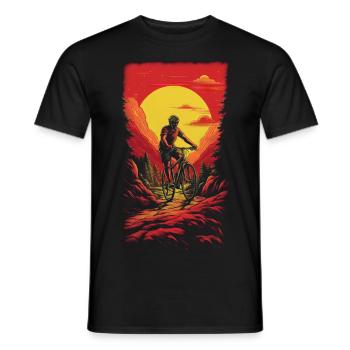 Cycling - Men's T-Shirt - black - Front - AI Model Male 178 light (178cm)