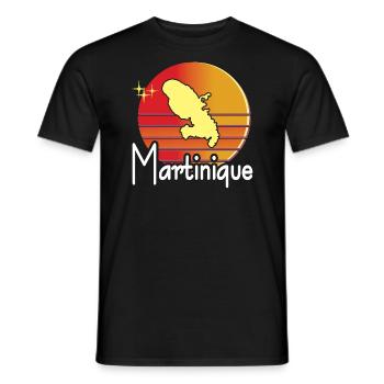 belle idée de Cadeau Original de la Martinique - T-shirt homme - noir - Devant - AI Model Male 178 light (178cm)