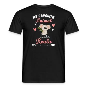 Animal préféré Australie Animal Gift Zoo Koala - T-shirt homme - noir - Devant - AI Model Male 178 light (178cm)