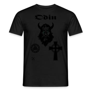 Odin 1 - Männer T-Shirt - Schwarz - Vorne - AI Model Male 178 light (178cm)
