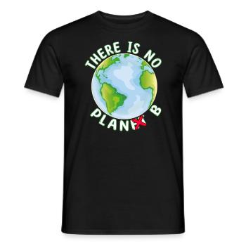 Il n’y a pas de Plan B Terre - Changement climatique - T-shirt homme - noir - Devant - AI Model Male 178 light (178cm)