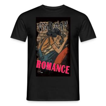 VINTAGE ROMANCE 6 von Yume Origins - Männer T-Shirt - Schwarz - Vorne - AI Model Male 178 light (178cm)