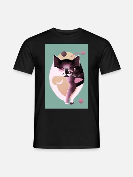 Astral Feline - Men's T-Shirt - black