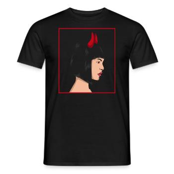 Devil Girl Teufelsmädchen Gothic - Men's T-Shirt - black - Front - AI Model Male 178 light (178cm)