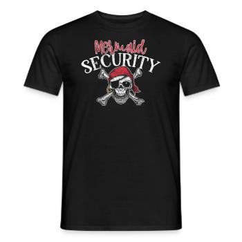 Mermaid Sécurité Pirate Père Frère Papa - T-shirt homme - noir - Devant - AI Model Male 178 light (178cm)