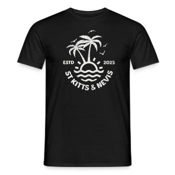 St. Kitts und Nevis - Männer T-Shirt - Schwarz - Vorne - AI Model Male 178 light (178cm)